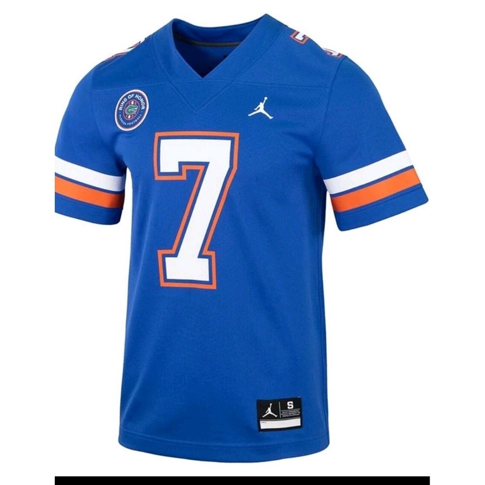 NIKE Jordan Brand Florida Gators DANNY Wuerffel #7  Ring Of Honor‎ Jersey Size M